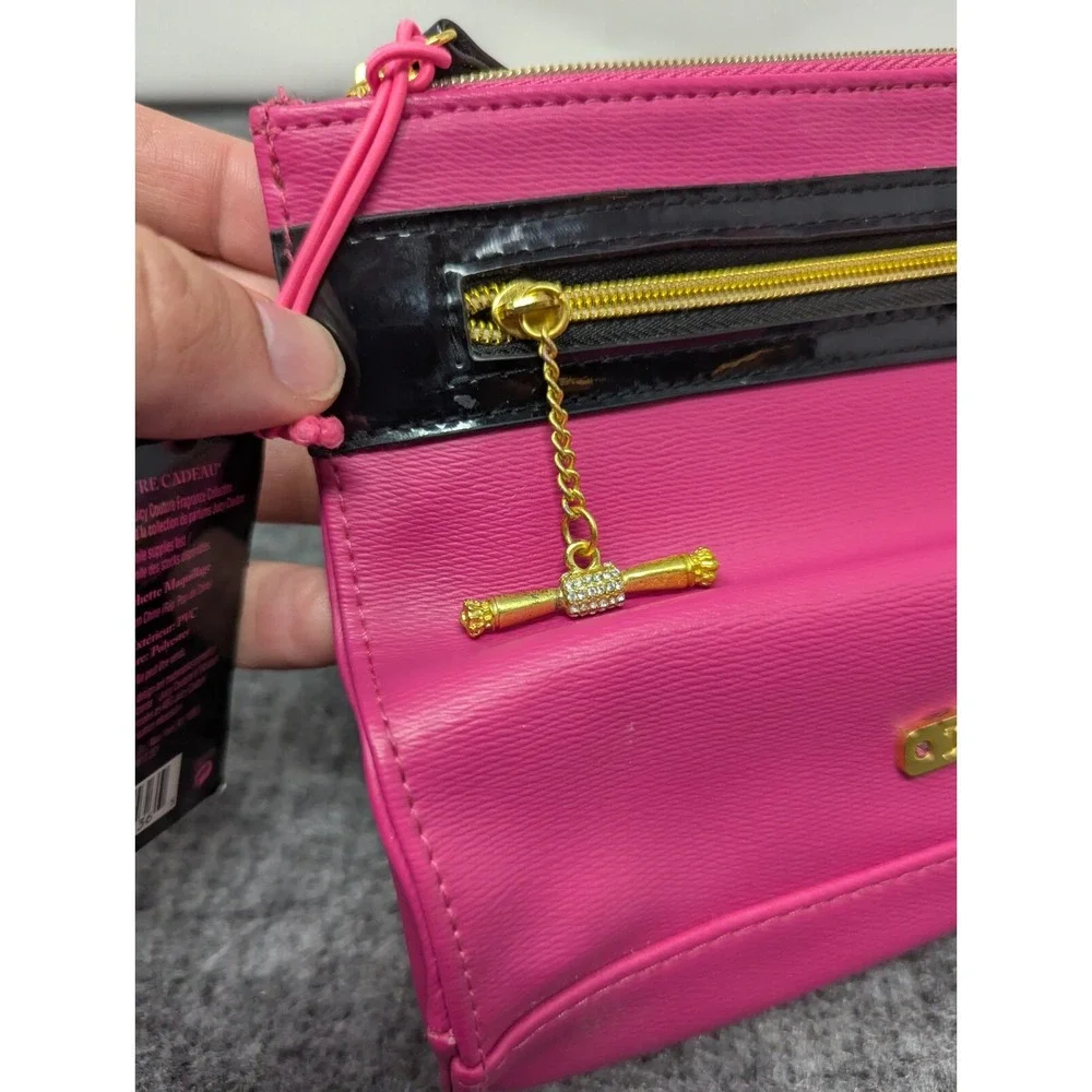 VTG Juicy Couture‎ Clutch Bag Pink with Perfume Sample New with Tags Deadstock